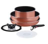 法國製Tefal特福靈巧疊疊鑊易潔㕑具6件裝，不適用於電磁爐