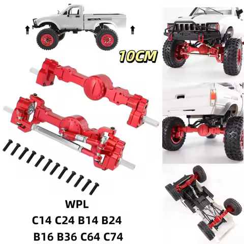 WPL Metal Aluminum Alloy Portal Axle Front Rear Axle For RC Rock Crawler Car Upgrade Parts Fit C14 C