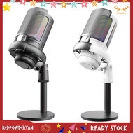 【Redpowderyan】USB Gaming Condenser Microphone Computer Recording Microphone RGB Lighting  Microphone