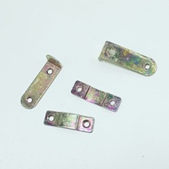 (4 Pcs) 48 x 16 x 2 mm Self Hanger Steel Bracket Picture Frame Bracket