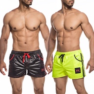 tfu336336 ขายดีที่สุด - /♣◇ Mens Shorts Leather Gym Men Jogging Short Sweat Pants Male Training