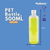 [mybotol] BOTOL PLASTIK 500ML | 100PCS Per Bundle  | BOTOL BULAT| BOTOL JUS KOPI JAMU BOTOL KOSONG