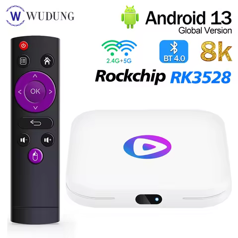 H96 MAX M1 Android 13.0 RK3528 Smart TV Box 8K 2GB 4GB 16GB 32GB 64GB 100M LAN 2.4G&5G Dual Wifi BT4