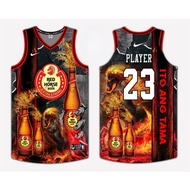 Red Horse BEER New Design Basketball Sublimation Jersey Free Customized Name at Number