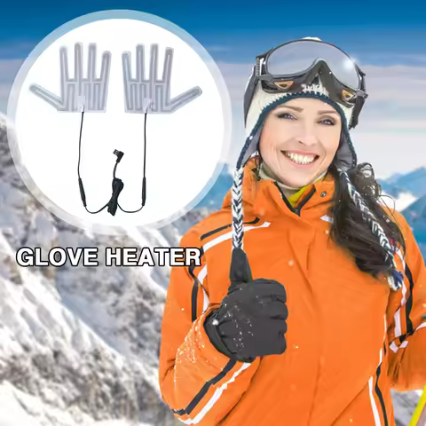 Practical USB Heated Gloves Pad Winter Warm Five-Finger Gloves Heating Pad Electric Heating Film Mit