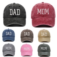 Amazon Hot Sale Washed Cotton dad mom Embroidered Baseball Cap mom dad Retro Sports Leisure Cap