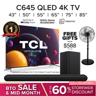 QLED TCL C645 4K TV Google TV | 43 50 55 65 75 85 inch | 120Hz DLG | ONKYO | Dolby Atmos | AIPQ 2.0 | Android TV