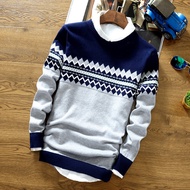 2018 sweater lelaki kot baju hangat musim sejuk pakaian lelaki tebal