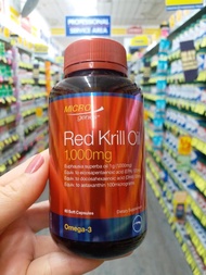 Microgenics Red Krill Oil 1000mg 60 Capsules - axit béo tự nhiên Omega-3 EPA và DHA tự nhiên
