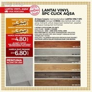 ∈◇✚Lantai Vinyl SPC Click Aqsa 4mm +  XPE Foam Free 2mm Flooring System Luxury Tiles Pos