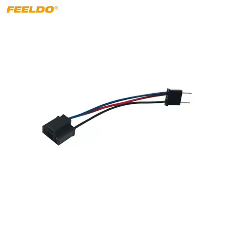 10Pcs Car 12V/24V H7 To H4 Plug Power Cable Wire Harness Extension Cable for HID Conversion Kit Ball