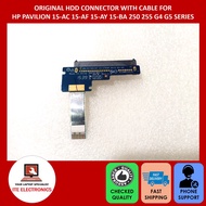 ORIGINAL HP PAVILION 15-AC 15-AF 15-AY 15-BA 250 255 G4 G5 HDD SATA HARD DRIVE CONNECTOR BOARD WITH 