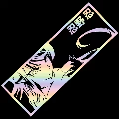 KissShot | MonogatariSeries| Car Sticker Anime Girl Comics Endure Wild Endure Stickers Window Bumper