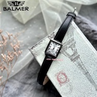 [Original] Balmer 8194L SS-1 Elegance Sapphire Women Watch with Silver Dial Black Genuine Leather | 