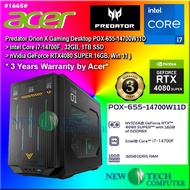 #1665 *CLEARANCE STOCK* ACER PREDATOR ORION X POX-655-14700W11 i7 32GD5 1TB SSD RTX4080 RTX 4080 SUP