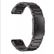 Easy fit สายนาฬิกา สแตนเลส Garmin Forerunner 935 Fenix 5 5S 5X 6 6S 6X 7 7S 7X Epix2 Instinct 2 2S 935 945 5X 5S Approach S60 S62 745 Coros Vertix Stainless Watchband Strap