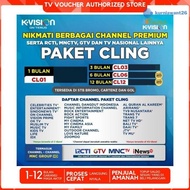 K VISION Paket CLING 1Tahun/360 Hari MNC GROUP K-VISION CL12 Berkualitas