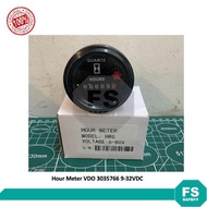Hour Gauge VDO 3035766 9-32VDC Clock Meter VDO Hour Meter/ 3035766 9-32VDC Meter Clock
