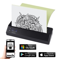 XNET Portable Wireless Tattoo Printer Thermal Printer Transfer Mobile Phone Bluetooth USB Mobile Machine Text PDF Document Maker with Paper