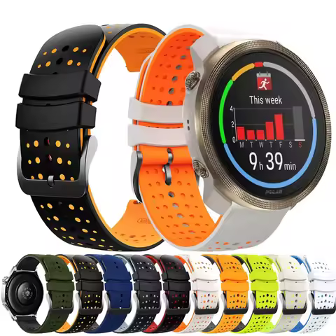 Sport Silicone Band For Polar Vantage M3 M2 M V3/Grit X X2 Pro Titan Bracelet Strap 22mm 20mm For Po