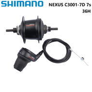 Shimano NEXUS ฮับ SG-C3001-7D ดิสก์เบรกตัวล็อคตรงกลางล้อจักรยาน36H 7S Leternal Geared Hub 36รู SG-C6