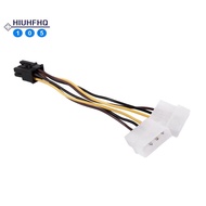 A Dual 4-Pin Molex IDE to 6 Pin PCI-E Graphic Card Power Connector Cable Adapter