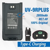 ♞,♘,♙Baofeng UV-9R Plus Battery Type-C Enlarge Rechargable Battery For UV 9R Pro Walkie Talkie 2Way