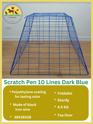 10 lines Scratch pen blue / chicken pen / Heavy Duty /cock cage / game fowl / kulungan ng manok