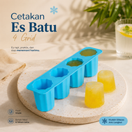 Cetakan Es Batu Model Gelas Mini Peralatan Mold Freezer Kulkas Minuman