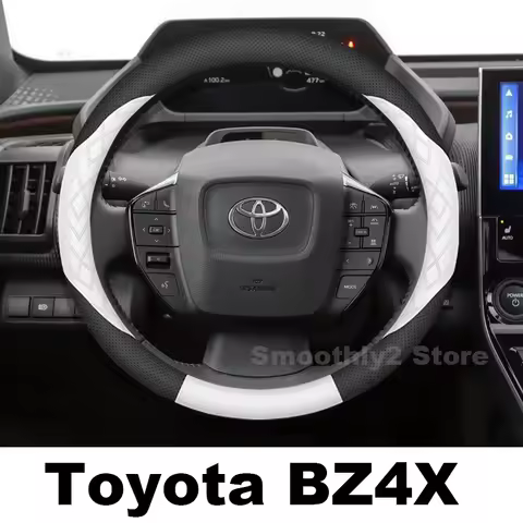 Leather Car Steering Wheel Cover For Toyota BZ4X 2022 2023 2024 wear-resistant Auto Steering Wheel T