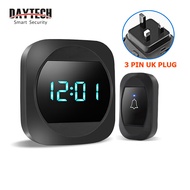 DAYTECH Door Bell for House Loceng Rumah Door Bell Wireless Doorbell Waterproof 300M Range Home Bell