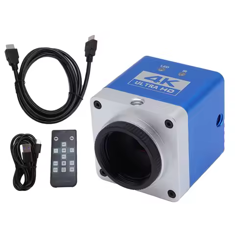 4K HD Microscope Industrial Camera 8.3MP 3840X2160 Resolution 1/1.8 Sensor HD Display Type C Output 