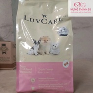 LUVCARE grain food for small breed puppies.