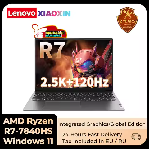 Lenovo Xiaoxin Pro 16 2023 Laptop AMD Ryzen R7 7840HS 32GB RAM 1T/2TB SSD 16-inch 2.5K 120Hz IPS Ful