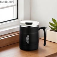 NU 1pc Double Wall Thermal Coffee Mug Stainless Steel With Spoon Cold Water Drinks Metal Tumble ZY