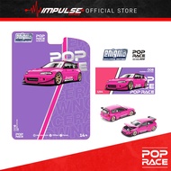 PopRace 1/64 Diecast PRE008 Pandem Civic EG6 - Pink (Blister Pack)