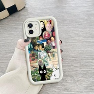 Studio Ghibli Anime White Case - Amril SoftCase Casing hp for OPPO/VIVO/Galaxy - JGS BSG2