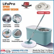 LifePro SP900 Super Spin Mop/ Metal Basket/ Magic Mop/ 3M-Quality Mop and Refills/ Up to 2 Years SG Warranty