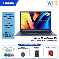 Asus VivoBook 15 (Intel Core i5-12500H /16GB-24GB RAM /512GB SSD /15.6''FHD /MS Office /W11 /2 Years) A1502Z-ABQ2141WS