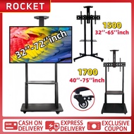 🔥SG🔥 32‘’-72‘’inch Mobile LCD TV Stand Vertical TV Trolley Stand Adjustable Floor Standing TV Stand 