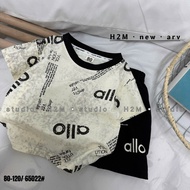 8-15kg alo boys' t-shirt set with black and white combination H2H