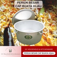 READY STOCK!! SAIZ 55CM-95CM/ PERIUK CAP BUAYA HIJAU/PERIUK CATERING/ KENDURI/ TEBAL/ PERIUK BESAR /