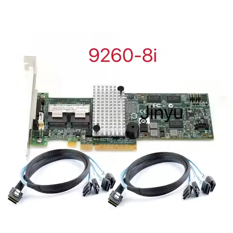 Broadcom Avago LSI MegaRAID SAS 9260-8i 6Gb/s 8 lane PCI Express 2.0 512M LSI MegaRaid Controller Ca