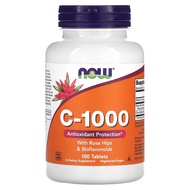 Now Foods, C-1000, With Rose Hips and Bioflavonoids, 100 / 250 Tablets