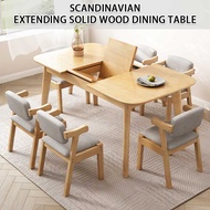 Solid Wood Dining Table Set Extendable Dining Table Long Dining Table Foldable Dining Table Square Dining Table  Tea Table