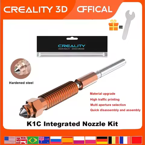 Creality K2 SE Quick-Swap Nozzle 0.2/0.4/0.6/0.8/1.0mm with tool,High Flow nozzle for K1C/K1SE/K1 Ma
