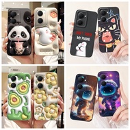 Vivo Y03t Y18i Y37 Y37m Lens Protective Casing Vivo Y03T Y18i Y 37 37m 2024 Cute Panda Rabbit Flower