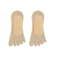 GOOTRADES 2Pcs Thin Invisible Socks Womens Anti Slip Breathable Five Toe Socks Soft Summer Five Fing