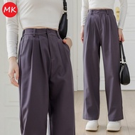 MK Suit Pants Women Long Slack Pants Women Straight Cut Casual Pants Seluar Slack Wanita Straight Cu