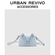 URBAN REVIVO อุปกรณ์เสริมสำหรับผู้หญิง ใหม่ กระเป๋าสะพายข้างขนาดเล็กน่ารัก AW08BG2N2002 Bright nude